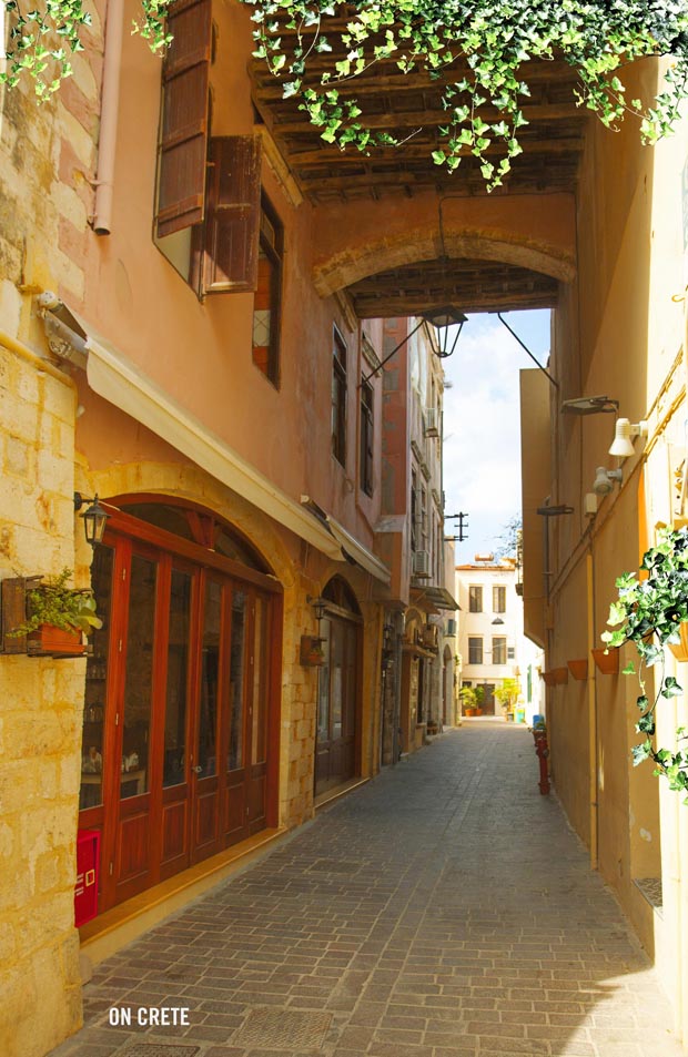 On the island of Crete a covered street